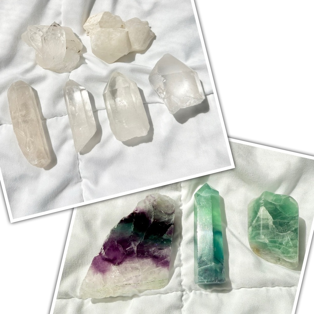 FINAL PRICE DROP!!! Crystal Collection Set - Clear and Green